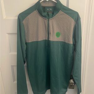 Boston Celtics Adidas Quarter Zip Sweatshirt NWT